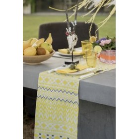 Chemin de table Ethnique Jaune 3m