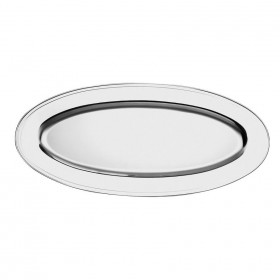 Plat oval 80cm inox