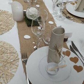 Chemin de table Toile de Jute 5m