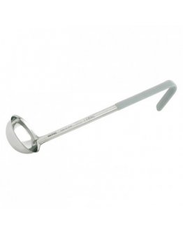 Louche inox 12cl pvc gris