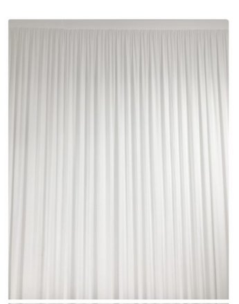 Paravent 4x3m - 1structure + 2 rideaux lycra blanc
