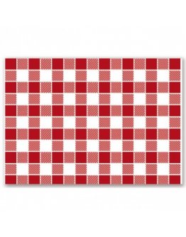 Set de table Vichy Rojo par 500