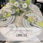 La location de vaisselle s’adapte à tous les budgets. Découvrez notre gamme Éco pour un événement simple mais tout de même très élégant. #locationartdelatable #locationvaisselle