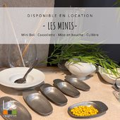 Nous vous proposons à la location une gamme de mise en bouche, verrine, cuillères. Plusieurs modèles, plusieurs tailles et matière pour s’adapter au mieux à vos buffets. #locassiette #verrine #miseenbouche #buffet #locationartdelatable