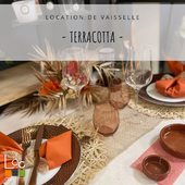 Une jolie déco Terracotta pour une table de mariage. #terracotta #tabledemariage #mariageterracotta